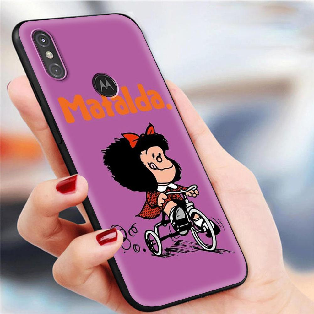 

Чехол для телефона Motorola Moto G9 Play One Fusion Plus G8 Power G Stylus Hyper E7 Edge Lite, черный чехол Mafalda Moto E7 Plus