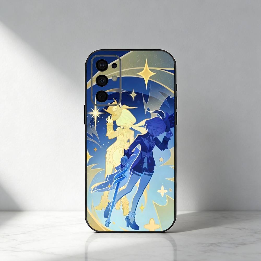 

Genius Invokation G-Genshin TCG Phone Case For Samsung S25,S24,S21,S22,S23,S30,Ultra,S20,Plus,Fe,Note,5G Black Cover Samsung S21plus