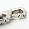 Used LOUIS VUITTON bracelet Monogram Chain M00687 metal 51.3g Silver black Accessories