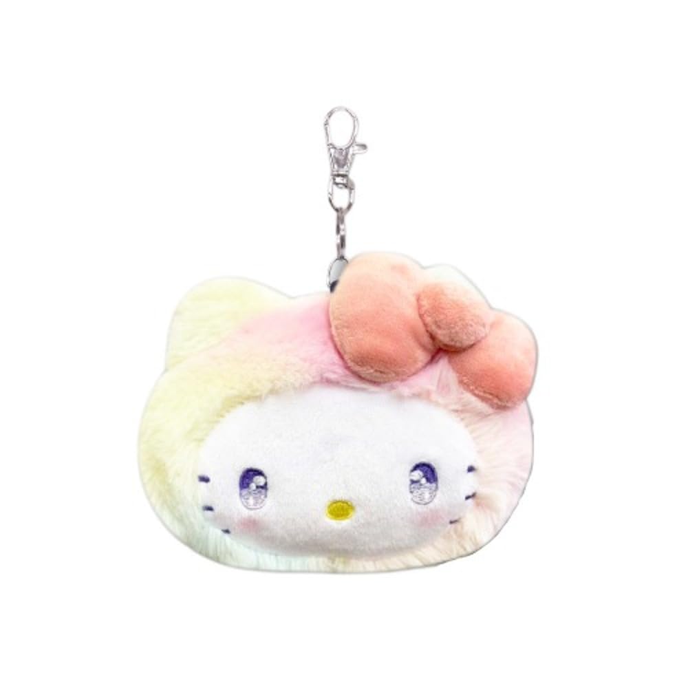 

Hatayama Shoji Face Reel Pass Case Rainbow Hello Kitty x W13cm 63202551 H10.5