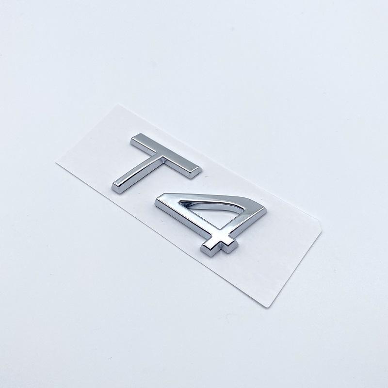 3D Car Styling Chrome Glossy Black Sticker Tail Emblem Rear Decal Letters Logo Badge For Volvo B3 B4 B5 B6 T4 T5 T6 T8