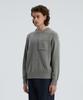 KNITTED Cashmere Wool Pocket Round Knit Grey