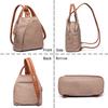 3way Rucksack Lightweight Shoulder Bag Handbag Backpack Leather Adult Commuting Backpack 120406 [Guscio Basic] Women's (Taupe)