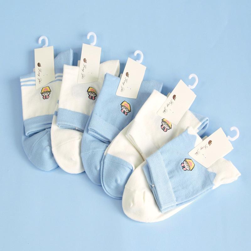 Socks Women S College Style Sports Cotton Socks Medium Tube Socks Warm And Breathable Socks one size