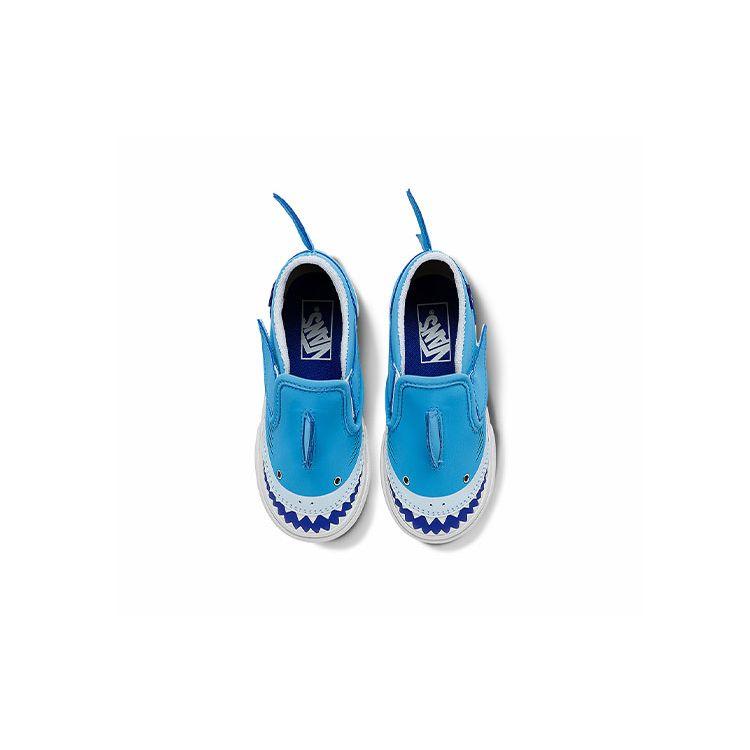Vans Nazouvací Ležérní Nízké Skateboardové Boty Dětská Teniska Modrá Bílá VN0A7Q4ZBES