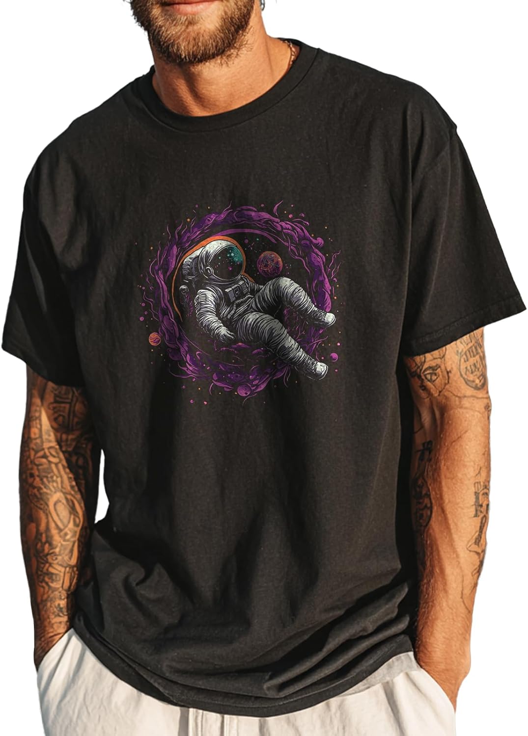 

domirica Solid Graphic Tees for Men 100% Cotton Short Sleeve Big and Tall Quick Dry Gym Fitness Weekend Casual Wear 5XL різнокольоровий