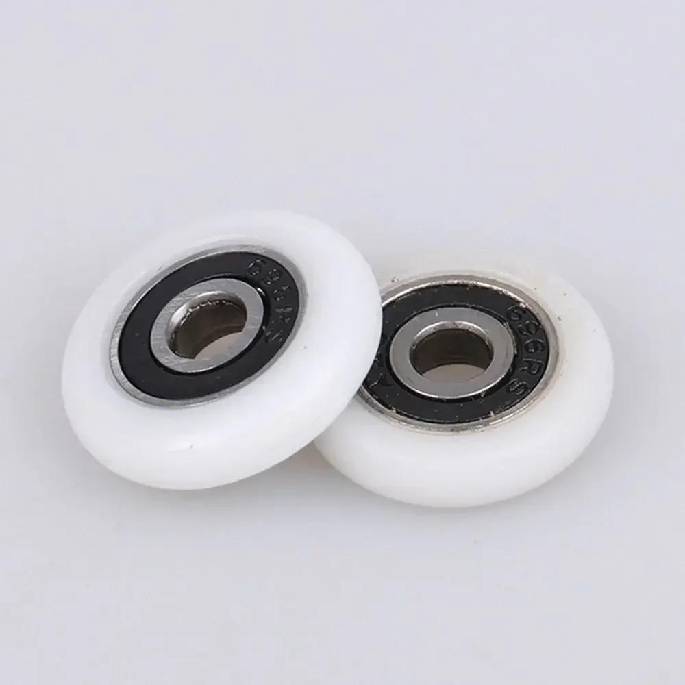 1Pcs/4Pcs 19/23/25/27/29mm Shower Door Roller Nylon Fastener Hardware Runner Wheels with Screw Silent Sliding Door Pulley