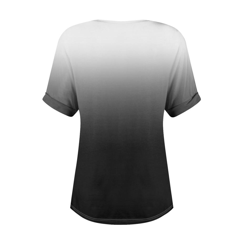 Women's T Shirt Tee Printed Short Sleeve Pocket Daily Weekend Fashion Basic Round Neck Regular Top