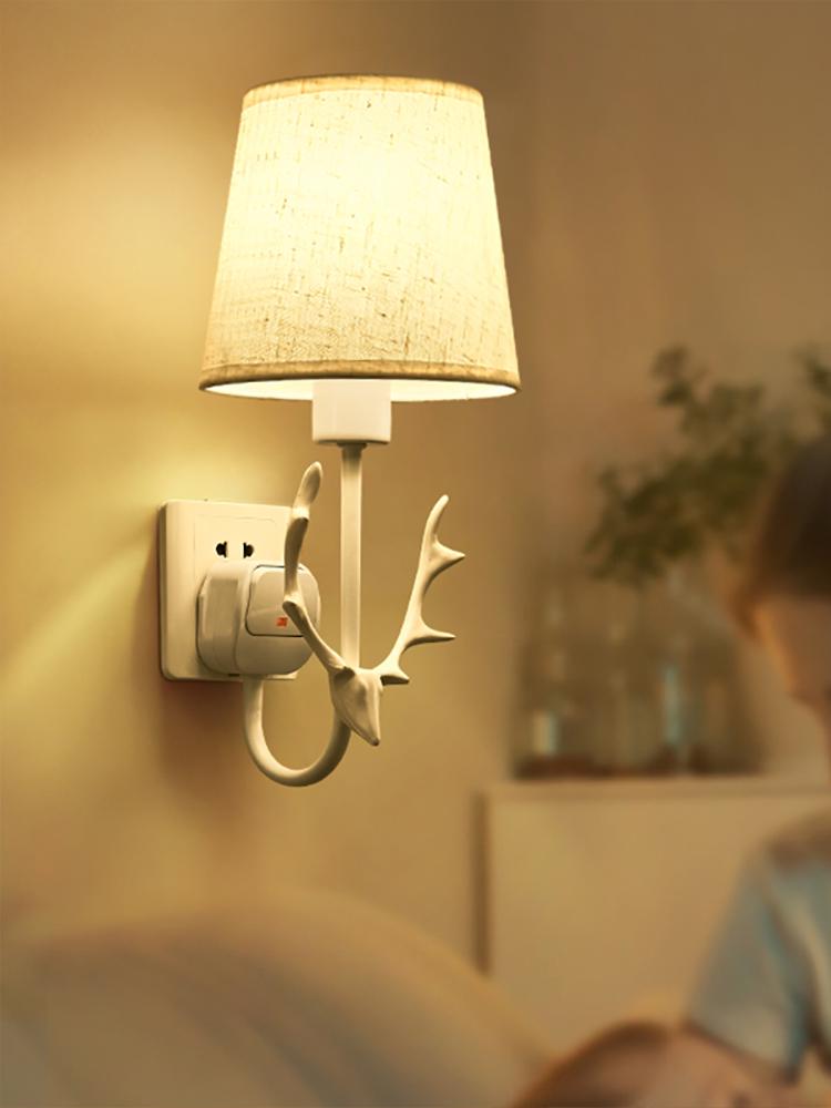Wireless LED Bedside Wall Lamp: Modern Minimalist Energy-Saving Night Light