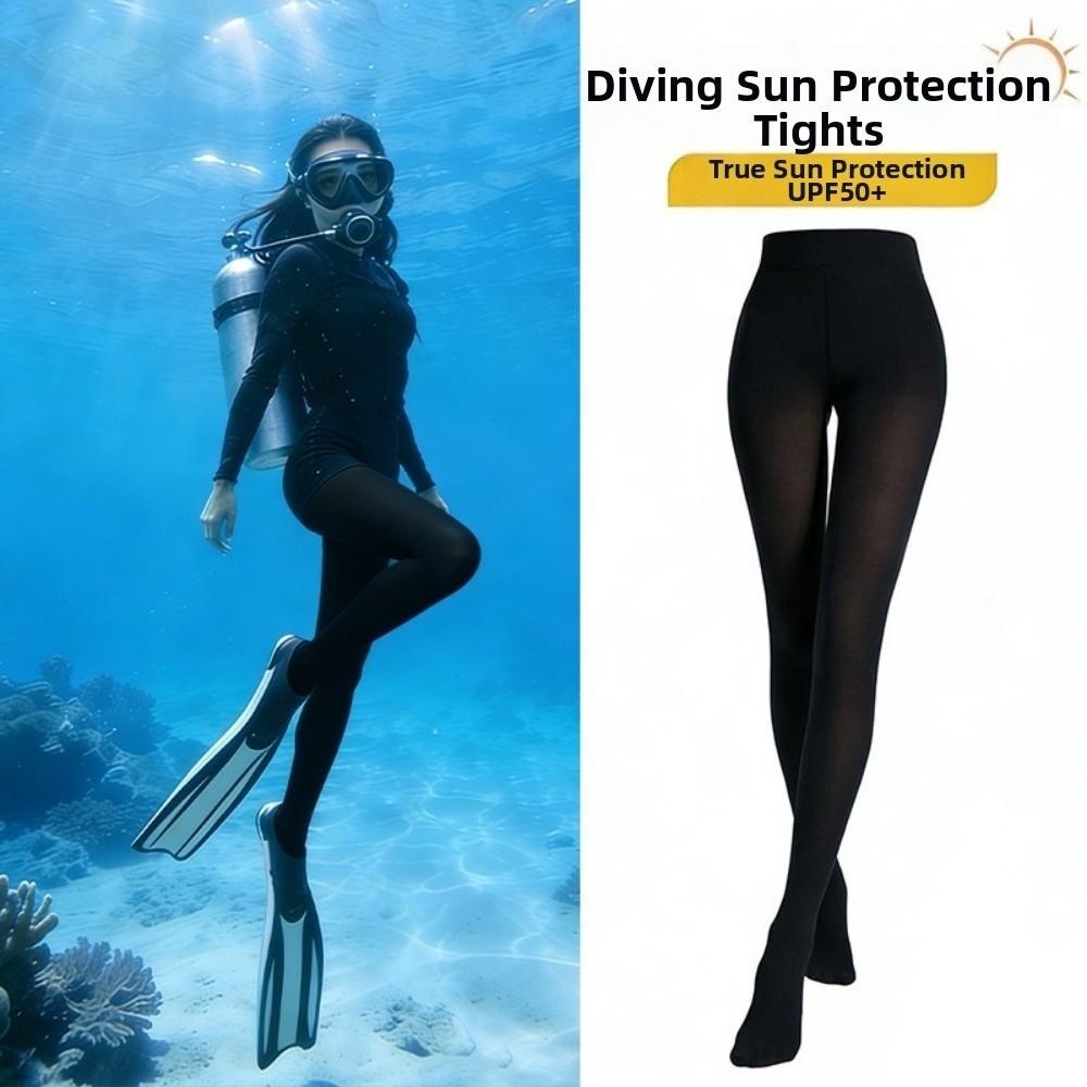 Sun Protection Diving Tights Ice Silk Full Foot Leggings New Swim Leggings