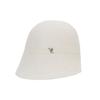 VARZAR VZ Studded Logo Summer Knit Bonnet Hat Cream