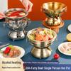 304 Stainless Steel Single-Serving Hot Pot for Shabu Shabu