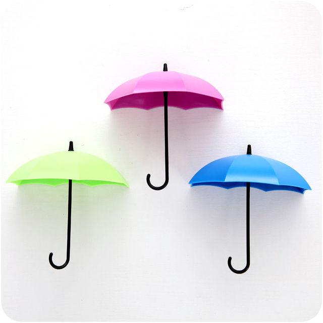 Non-marking Punch-free Umbrella Hook Self-adhesive Hook Wall Door Clothing Hanger Key Debris Hook Bathroom Kitchen Sticky Rack