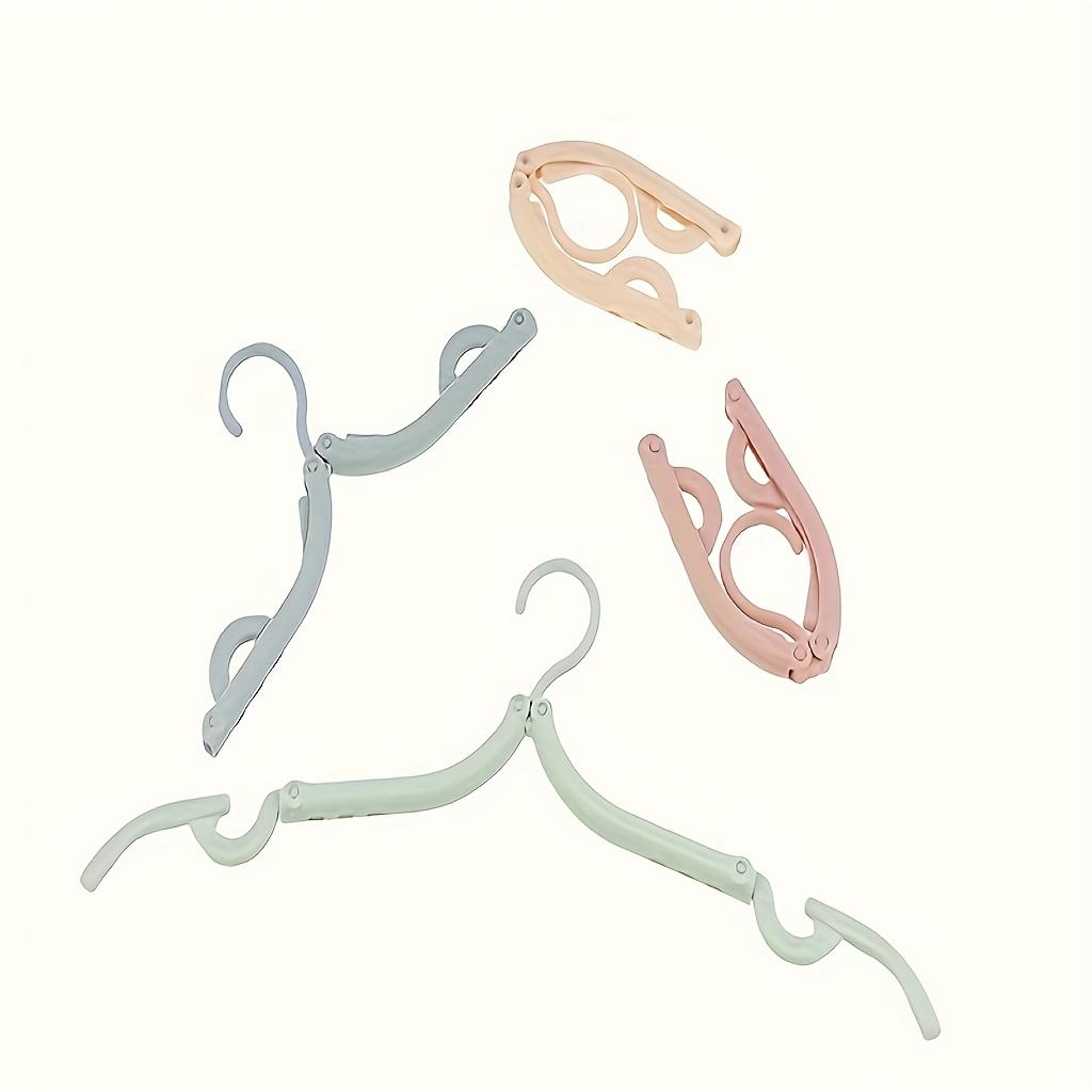 10 Stück Tragbare Faltbare Kleiderbügel mit Rutschfestem Griff - Langlebiger Kunststoff, Ideal für Reisen & Zuhause