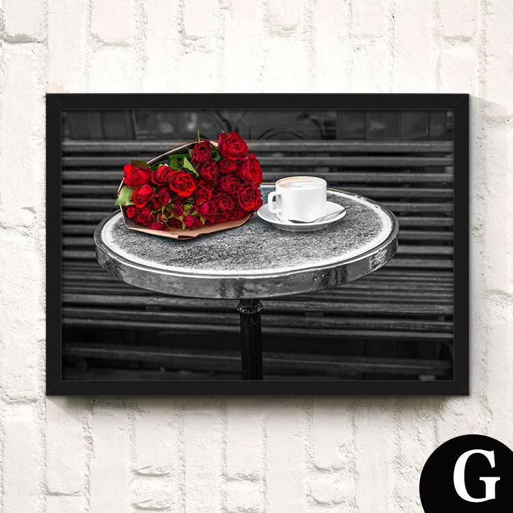 Rosenturm Schwarz-Weiß-Wohnzimmerdekoration, Malerei, moderne Landschaft, Schlafzimmer, Wandgemälde, Schlafzimmer, Sofa, Wandplakate