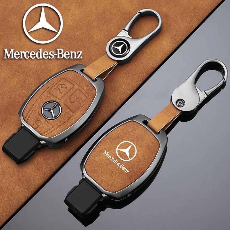 ZHM3   High Quality Car logo Remote Key Fob Cover Shell Bag For Mercedes Benz A C E S G Class GLC CLE CLA W177 W205 W213 W222 X167 AMG