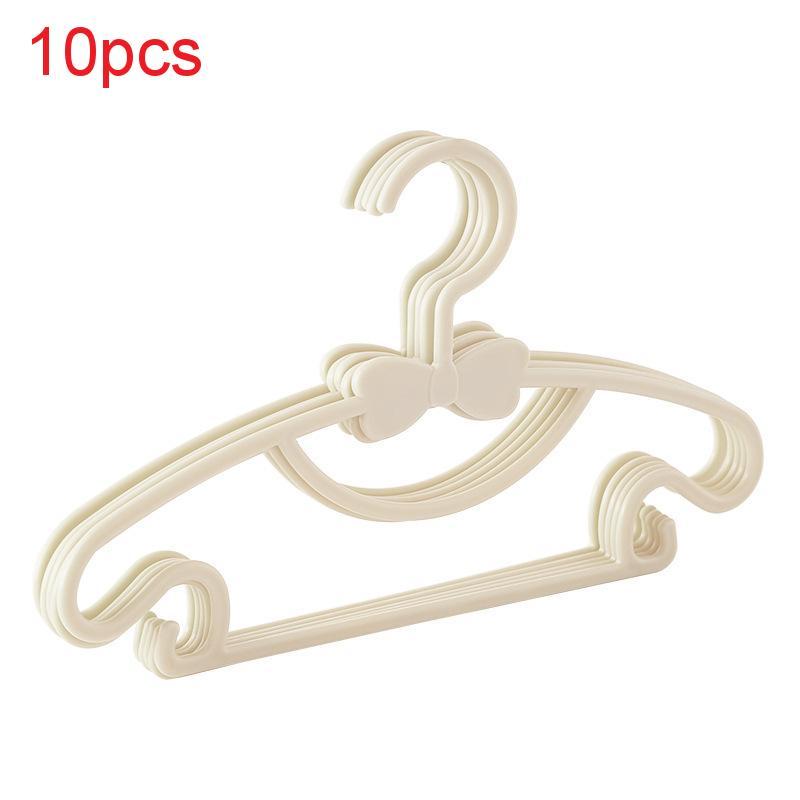 Newborn Clothes Hanger With Plastic Material And Decorative Bow For Baby Room