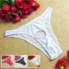 Sexy Mens Breathable Bikini Briefs Jockstrap Underpants with Hole Mesh Brief