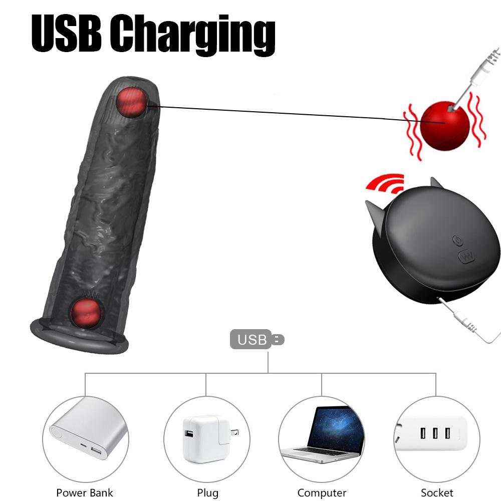 Wireless Penis Ring Sleeve Cock Ring Glans Massager Delayed Ejaculation Erotic Male Sex Toy Men Penis Condom Chastity Cock Ring