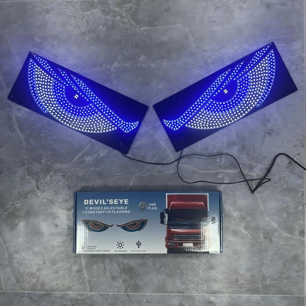 USB Dynamische Animation LED Augen Display Pixel Panel für Auto LKW Dämonenaugen LED Bildschirm Licht Front Heck Windschutzscheibe Dekoration
