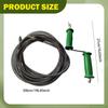Cable equipped with Hand Crank Drain Auger Cleaner Plumbing Snake Hair Removal Tool spring