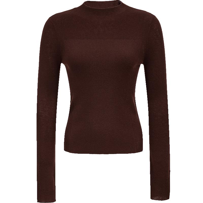 

VEROMODA Women s Slim-Fit Wool Blend Semi-Turtleneck Knit Top 325324043 S