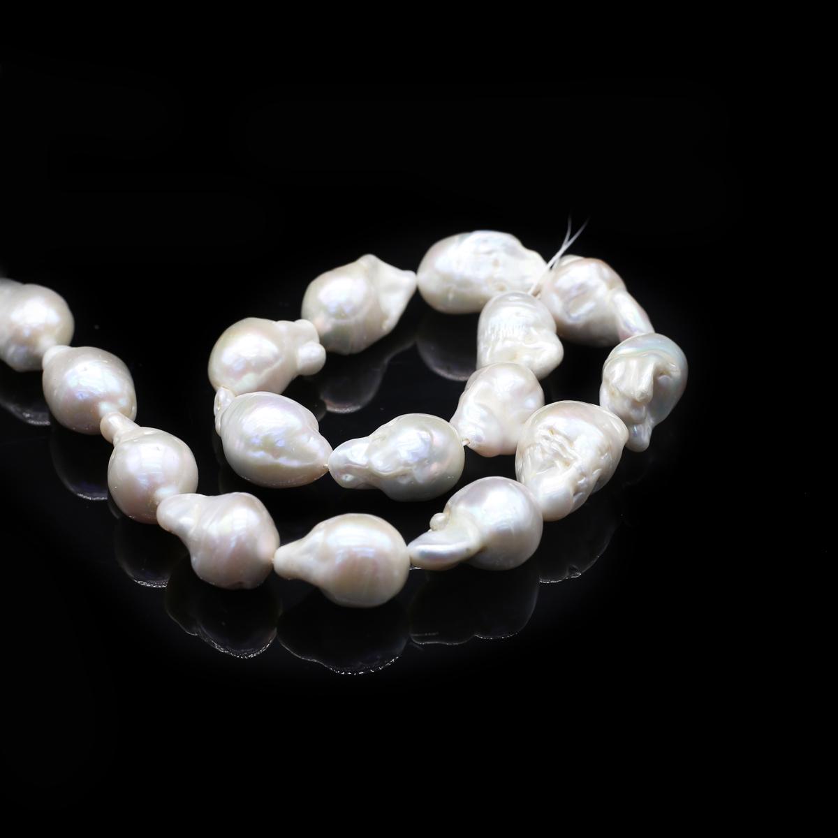 

1 нить белого барочного искусственного жемчуга бусины 1.8-2.2 см, бусины ручной работы в форме рыбьего хвоста для самостоятельного изготовления женских и мужских ожерелий, браслетов, аксессуаров, изготовления ювелирных изделий 36 см 1String/36cm белый