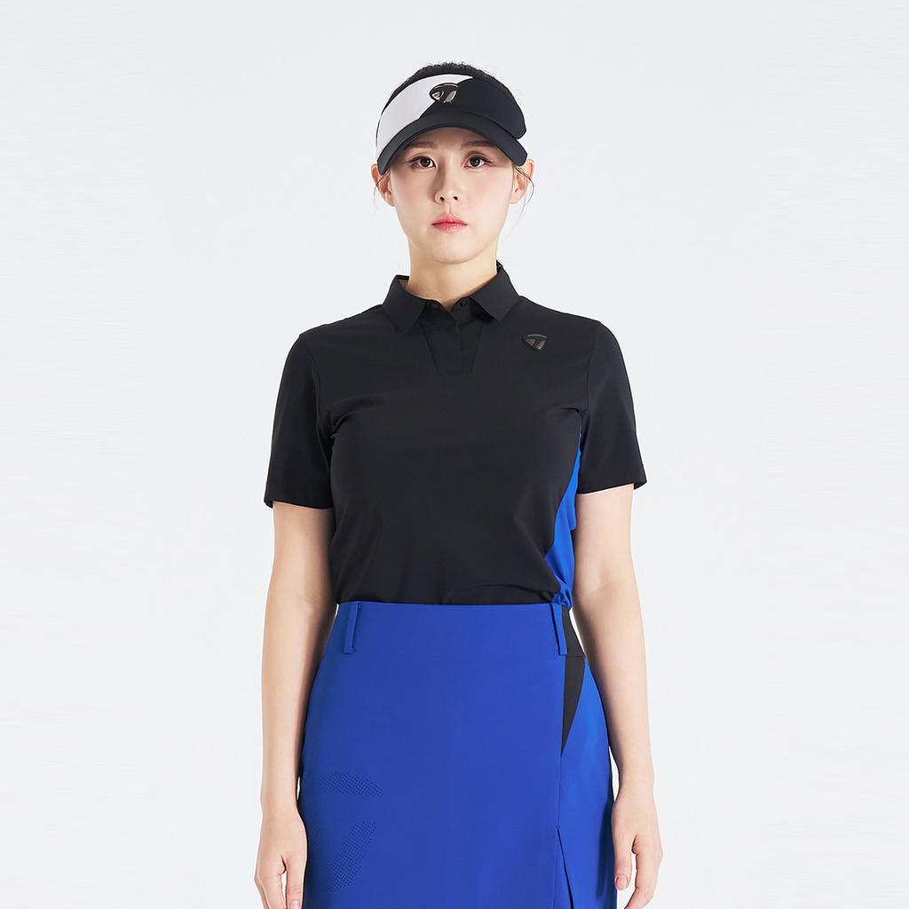 TAYLORMADE APPAREL 26Ss Women'S Colorblock Collared Short Sleeve T-Shirt T8031T66141-199