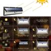 Durable Led Solar Sensor Wall Light For Rural Outdoor Waterproof Garden Lighting