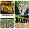 Solar LED Flower Vine String Lights for Outdoor Decor
