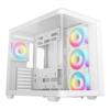 PC Case - DEEPCOOL - CG530U 4F - Mid Tower - Micro-ATX Form Factor - 4 ARGB Fans Included - White