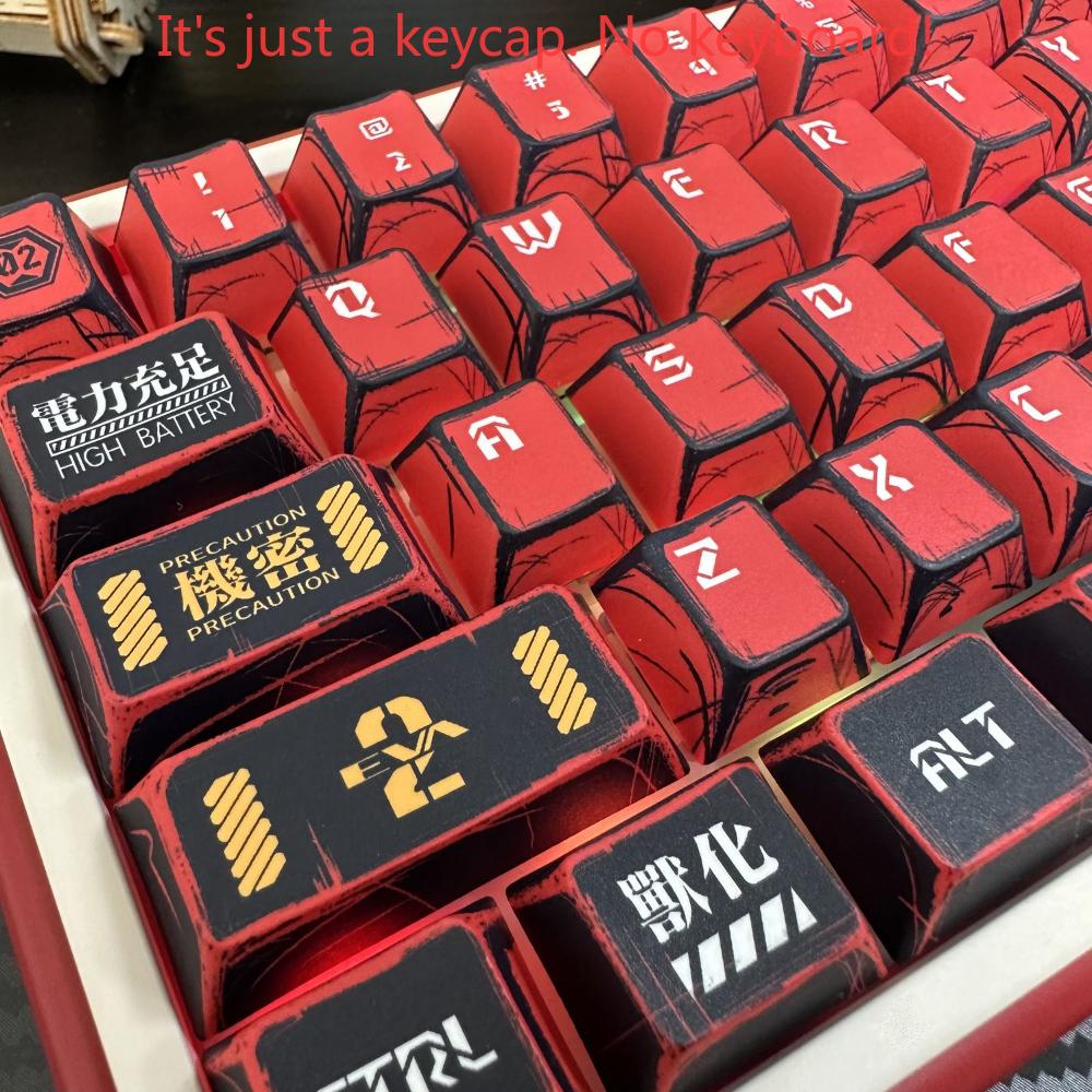 Anime Style Keycap Set 137 Keys PBT Cherry Keycap No.2 for Mechanical Keyboard MX Switch 68/84/87/104 Replacement Cap