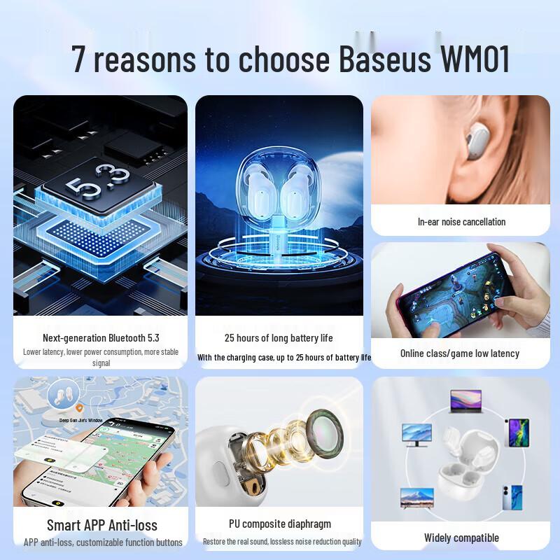 Baseus WM01 Upgrade True Wireless Earbuds