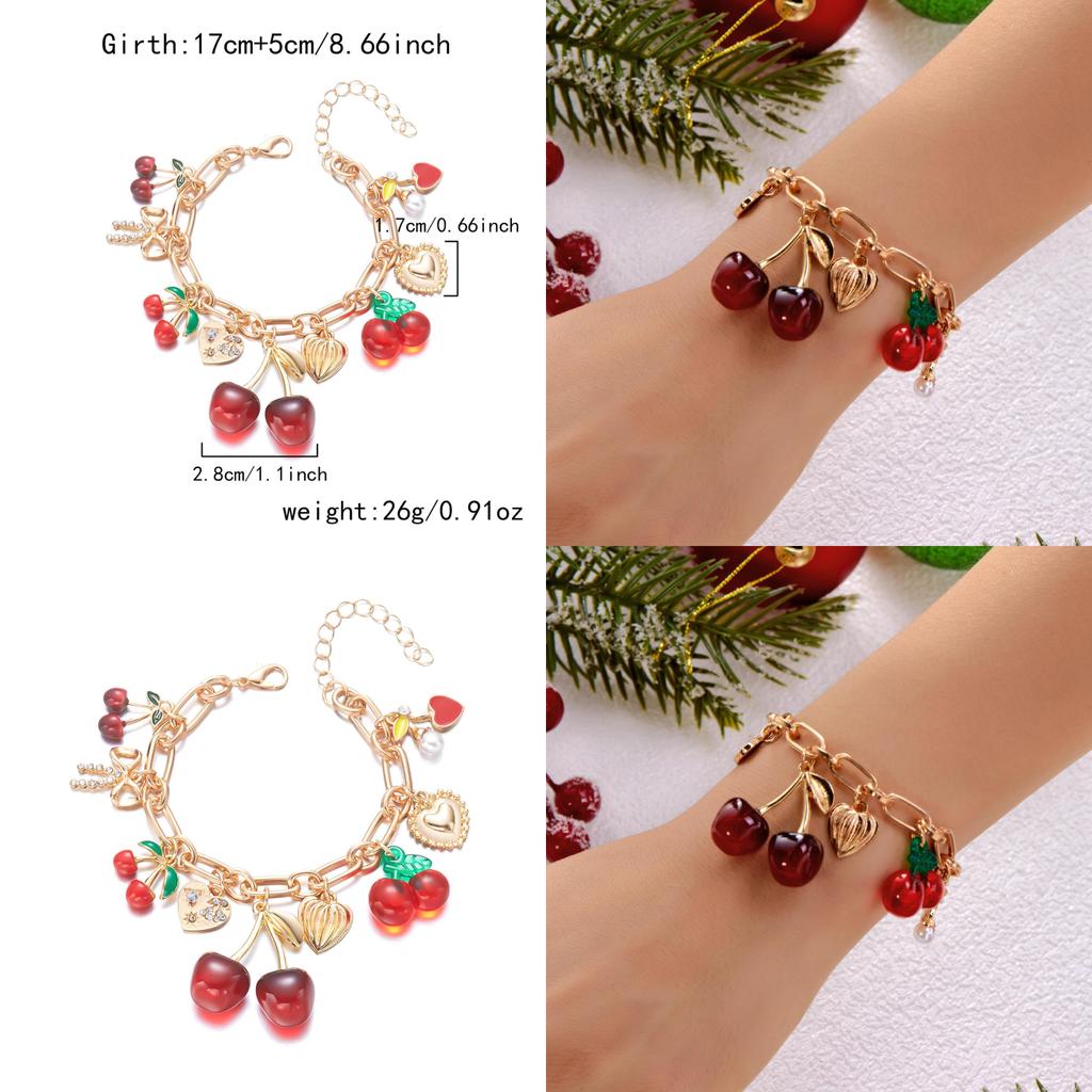 Cherry Blossom Alloy Jewelry With Butterfly Bow Pendant Accessory