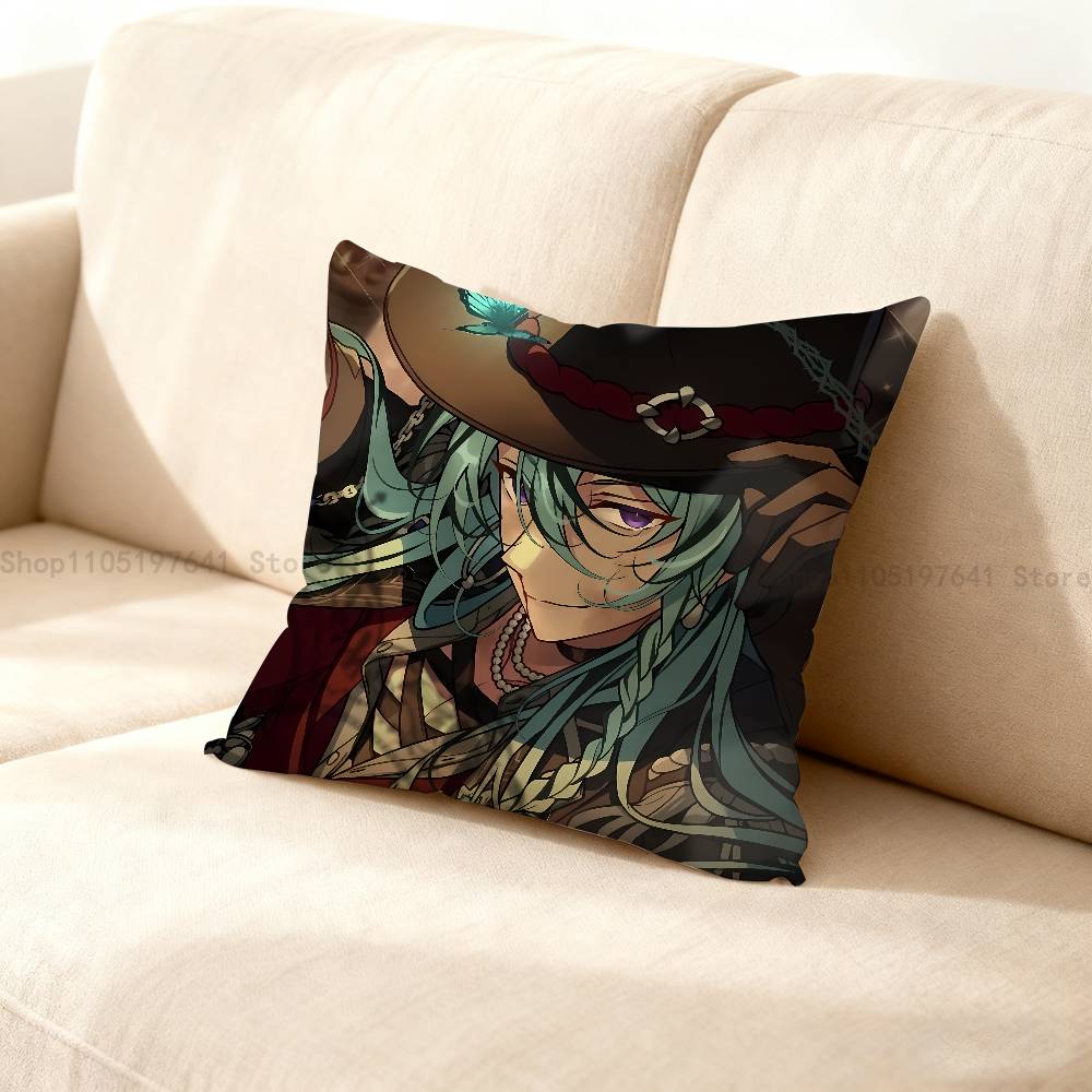 E-Ensembles S-Stars Wataru H-Hibiki Pillow Case Plush Pillow Cases Home Decoration Pillow Cover for Sofa Bed Chair Living Room