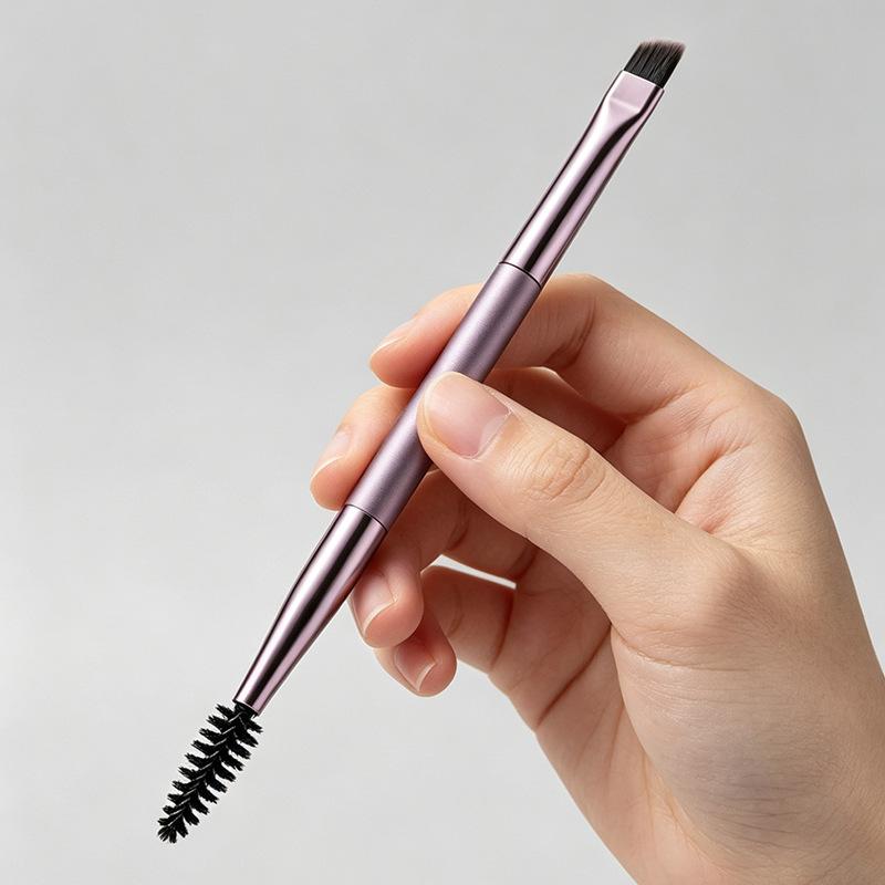 Double-Headed Eyebrow Brush Eyelash Curler Brush Eyebrow Comb Professional Makeup Brush Eyebrow Eyelash Extension Make Up Tools