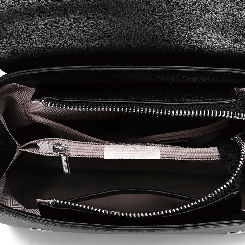 Women's Bag New Fashionable Light Luxury One-shoulder Crossbody Autumn and Winter Head Layer Cowhide Bag for Women