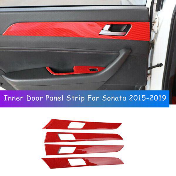 

4-Piece Interior Door Trim Strips for 2015-2019 Hyundai Sonata Wood Grain