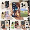 For Infinix Hot 40 Pro Case X6837 Cute Candy Painted Cover Shockproof Phone Case For Infnix Hot 40i Hot40 Pro Soft Fundas Bumper