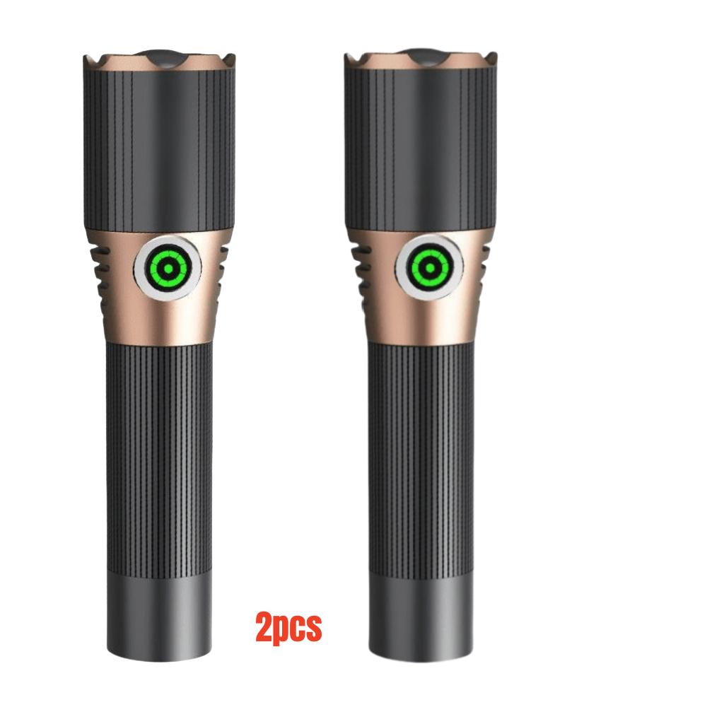 Lanterna Ultra Brilhante Mais Recente Recarregável Tipo-C Tocha Zoomável para Exterior Bateria 18650 Lanterna Portátil para Pesca Camping