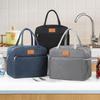 Cationic Insulated Lunch Bag - Solid Color, Portable for Office Workers with Ice Pack