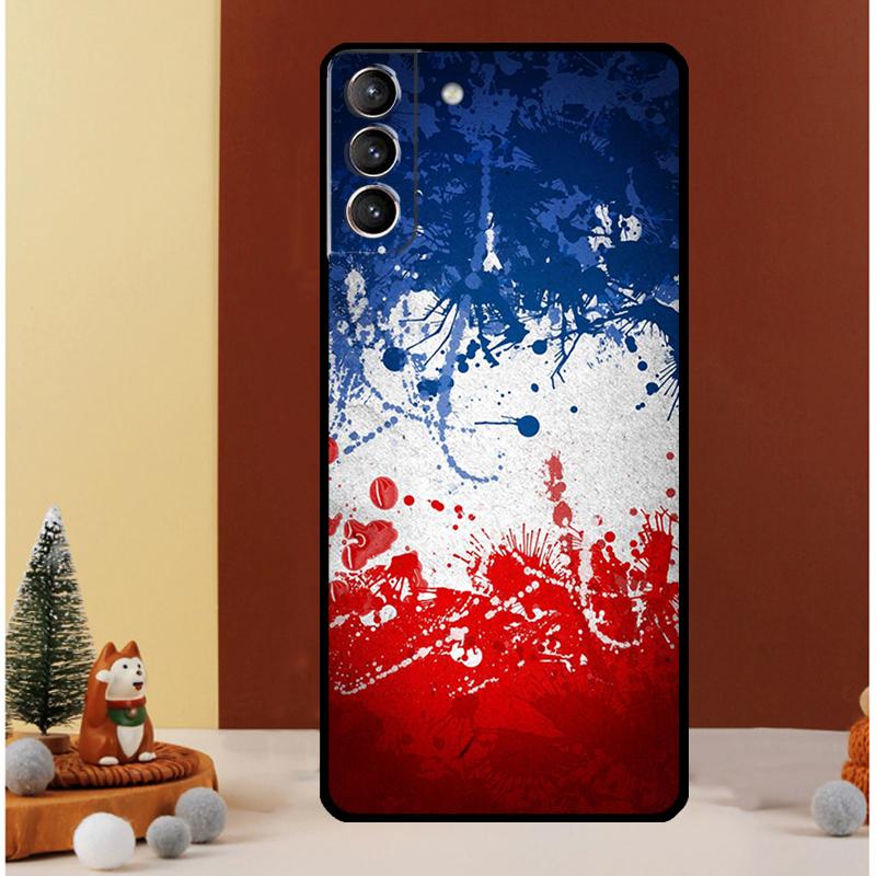 France National Flag Case For Samsung Galaxy S24 Ultra S20 S21 FE Note 10 20 Ultra S8 S9 S10 S22 S23 Plus Cover