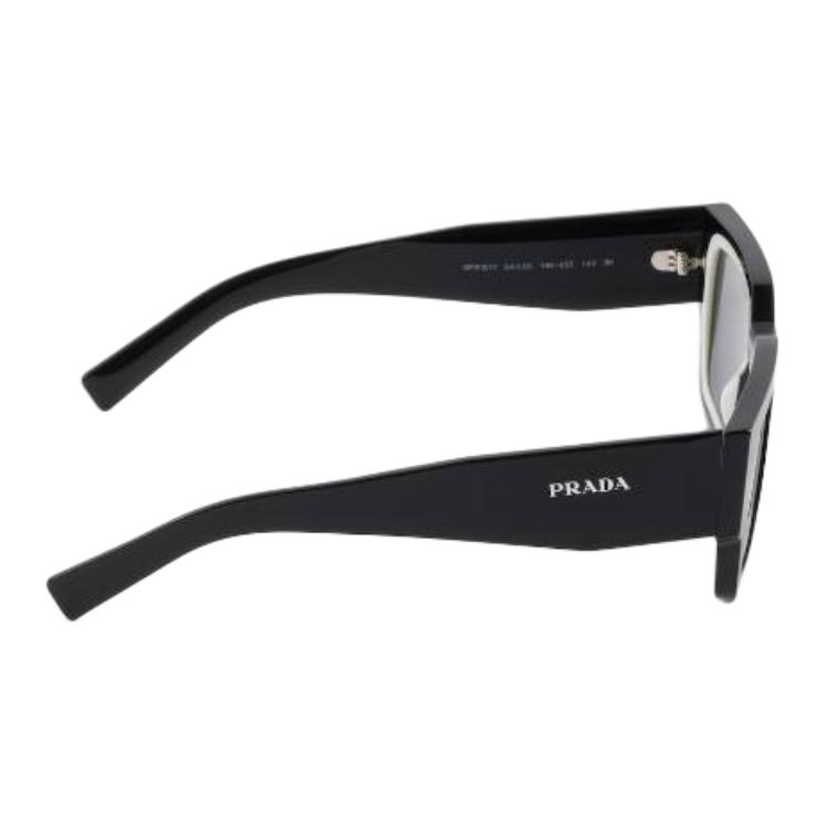 Prada Full Frame Detail Acetate Square Sunglasses Unisex sunglasses Black SPRB17_E16K_FE08Z_C_054