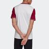 Adidas Bayern Color Block Crew Neck Short Sleeve Football Shirt Men Tops White FP7616