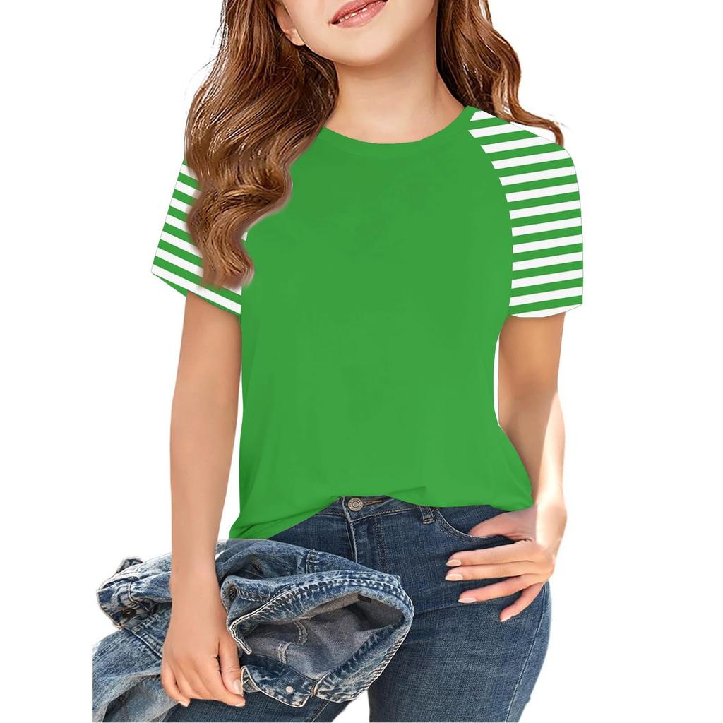 Kleinkind Mädchen Jungen T-Shirts Kinder Top Jungen und Mädchen bedrucktes Kurzarm-T-Shirt 2-12 Jahre