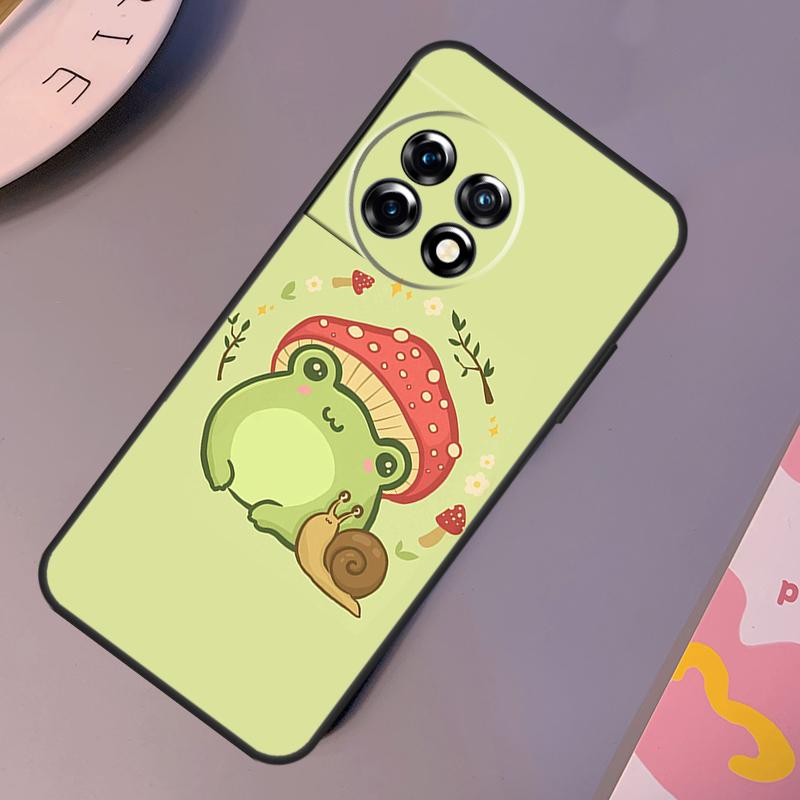 Cottagecore Frog Mushroom Aesthetic Case For OnePlus Nord 3 2T N10 N20 CE 2 Lite OnePlus 9 10 Pro 9RT 10R 10T 12R 11 12 Cover