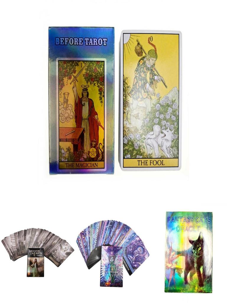 Tarot Card English Board Game Deck With Vivid And Bright Color Patterns