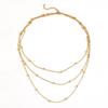 Beaded Chain Titanium Steel Multilayer Jewelry Set - Colorfast Stackable Three-Layer Design