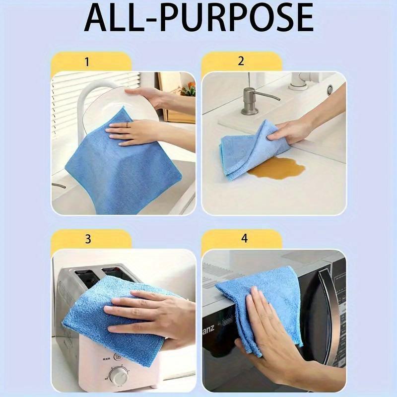 high quality5pcs/10pcs, Cleaning Towels, Reusable Cleaning Cloths for automotive detailing tools, Oil-Free Dish Cloths Multi-Purpose Cleaning Towels,