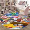 1pc Digimon Carpet, Round Rug, Comfortable, Suitable for Entryways, Living Rooms, Office, And Bedrooms, Christmas Decoration